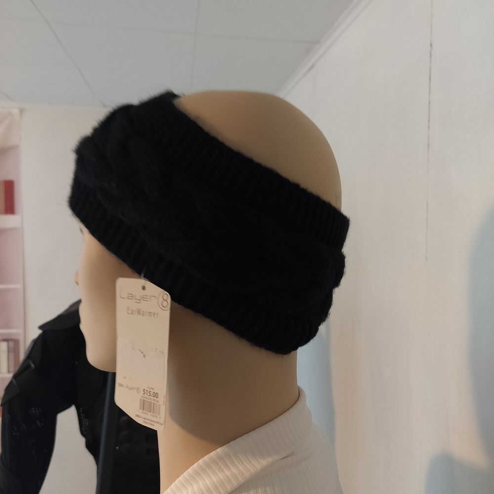 Layer 8 Black Knit Headband